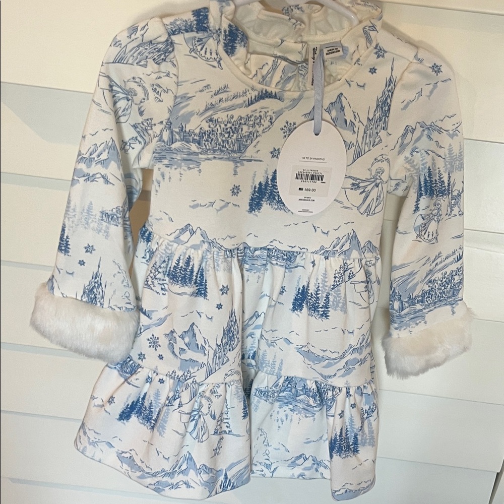Janie and Jack Frozen Elsa and Anna dress NWT